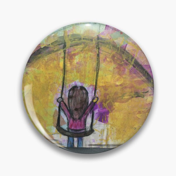 Girl on the Swing Pin