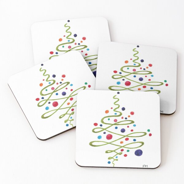 Item preview, A twirly abstract Christmas Tree designed and sold by Fiona MacKay.