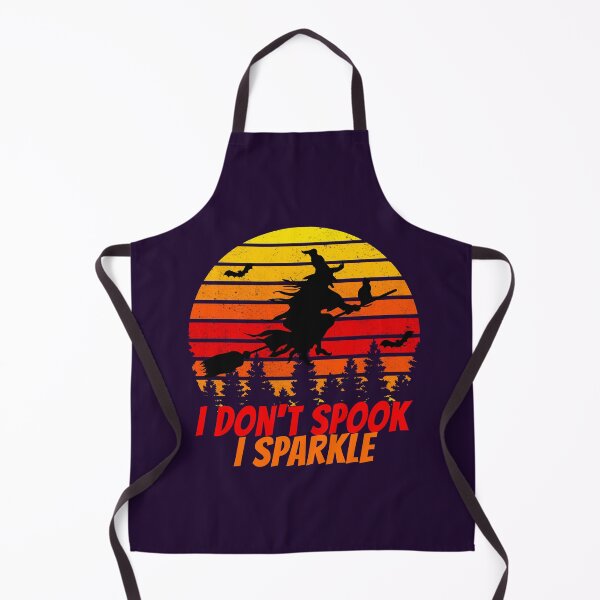 Item preview, I don't spook I sparkle halloween vintage sunset witch designed and sold by Nadey.