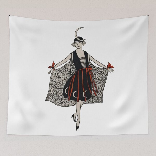 Item preview, Vintage Woman in Crescent Moon Costume designed and sold by Bellathewilde.