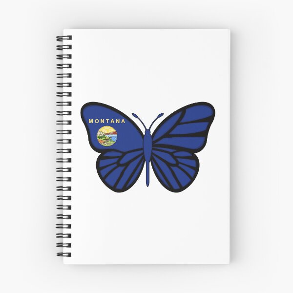 Item preview, State of Montana Flag Butterfly  designed and sold by Gsallicat.