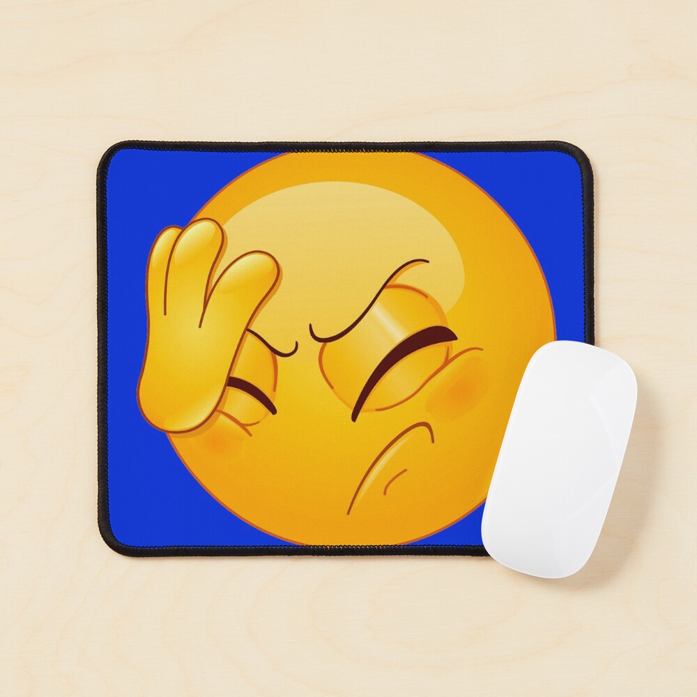 FACE PALM SMILEY FACE Sticker