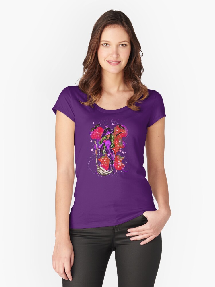 Thumbnail 1 of 3, Fitted Scoop T-Shirt, Courtney's Fairy Costumes™ designed and sold by TeelieTurner.