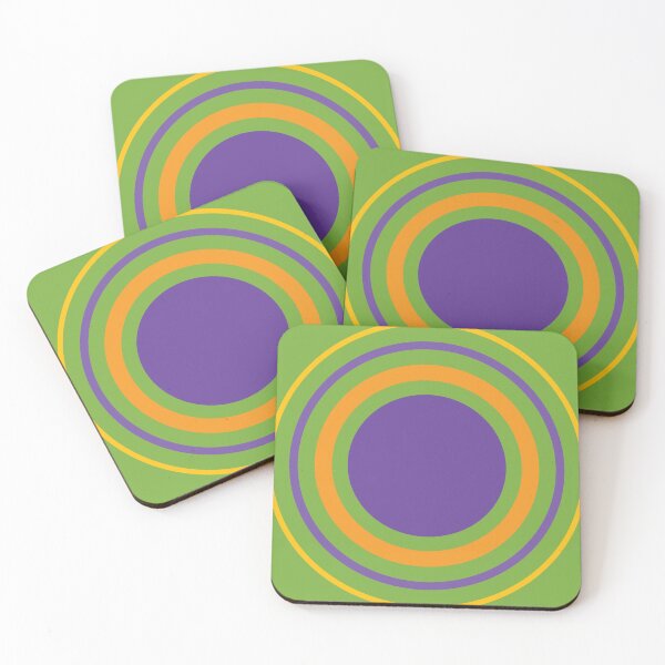 Item preview,  Yellow and Green Purple People Eater Stripes Halloween Design designed and sold by boopsblunt.