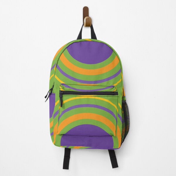 Item preview, Yellow and Green Purple People Eater Stripes Halloween Design designed and sold by boopsblunt.