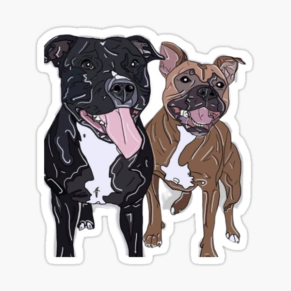 Happy Staffy Stickers Redbubble