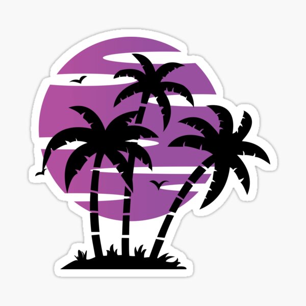 Coconut Palm Tree Sticker for Sale by GunnBranch