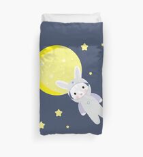Bunny in space Duvet Cover