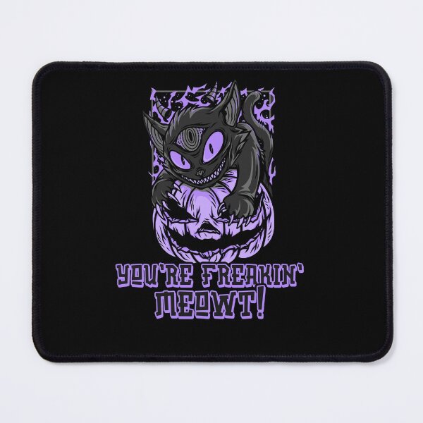 Item preview, You're Freakin' MEOWT funny Halloween Purple Witch Cat designed and sold by Zurickdesigns.