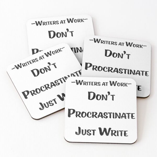 Item preview, Writers at Work: Don't Procrastinate designed and sold by AF Stewart Art Designs.