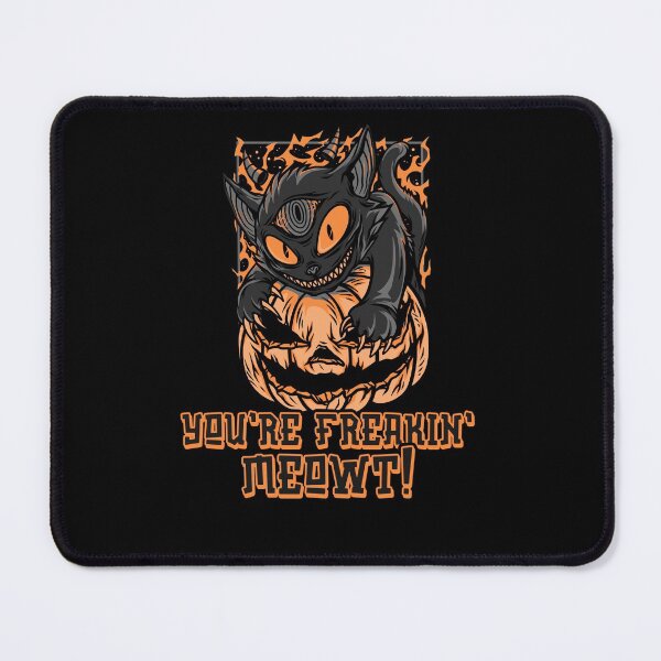 Item preview, You're Freakin' MEOWT funny Halloween Orange Witch Cat designed and sold by Zurickdesigns.