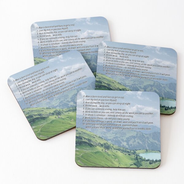 Item preview, Ten Montenegrin Commandments designed and sold by Anon-Moose.