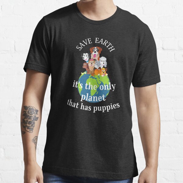 funny climate change t-shirts for kids who are dog lovers Essential T-Shirt