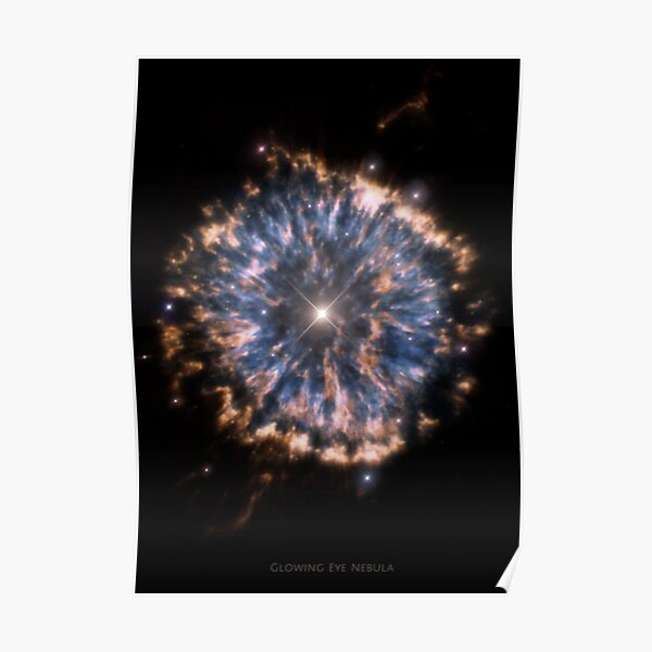 Glowing Eye Nebula HD! Poster