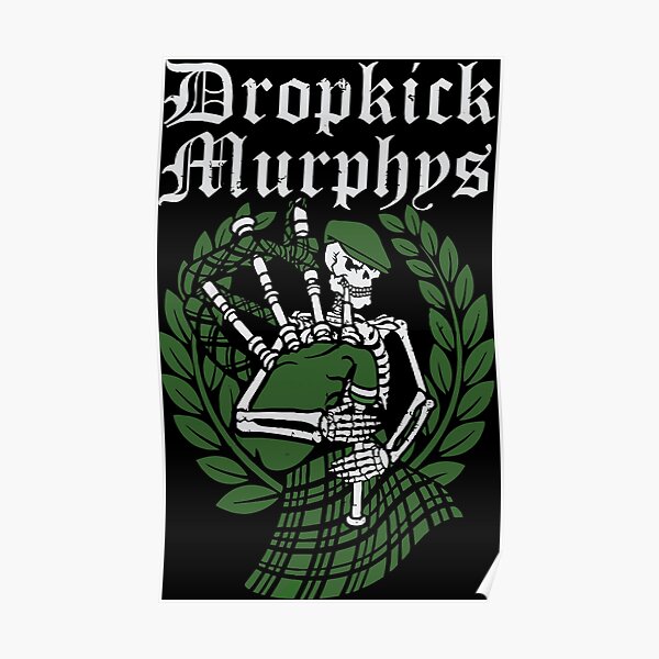 Skeleton Piper-Dropkick Murphys Rock T-Shirts