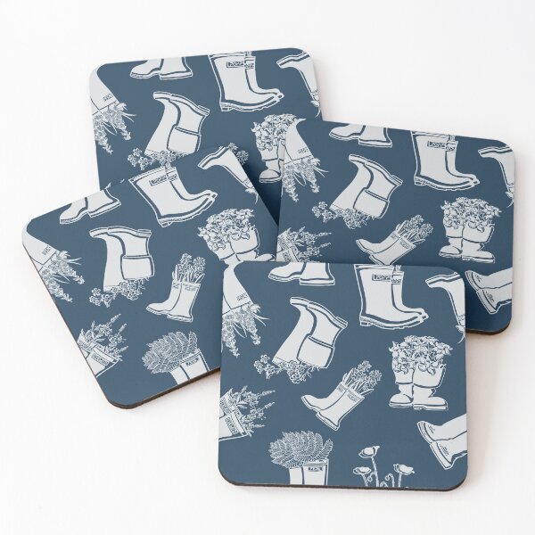 Item preview, Copy of Rain Boot Pattern Blue and Grey  designed and sold by Krystal  Thomas.