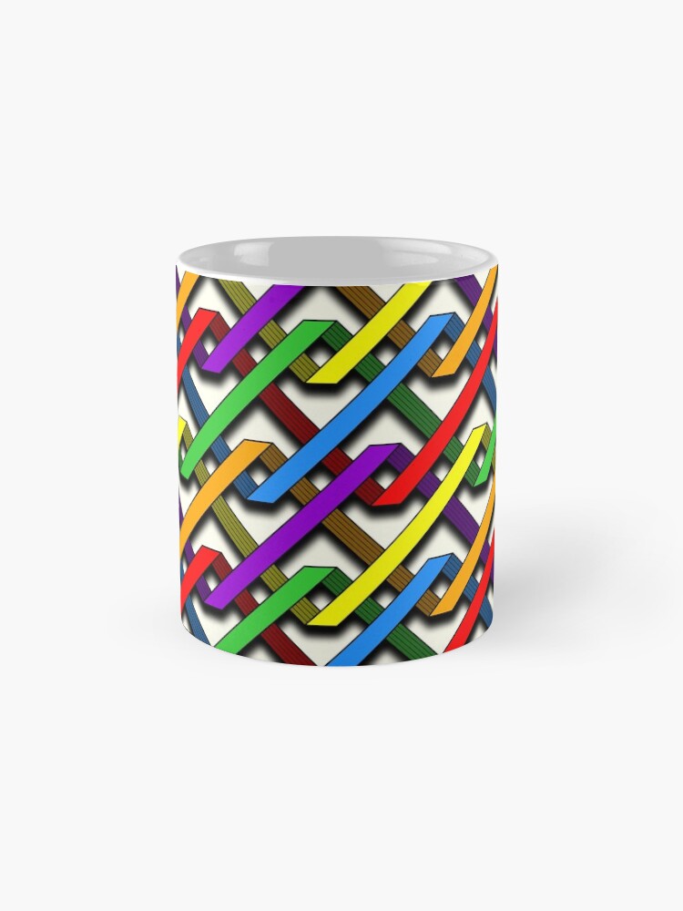 Thumbnail 4 of 6, Coffee Mug, Pride Tangles designed and sold by MathenaArt.
