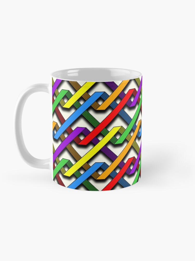 Thumbnail 3 of 6, Coffee Mug, Pride Tangles designed and sold by MathenaArt.