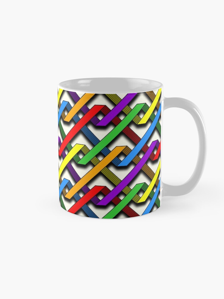 Thumbnail 5 of 6, Coffee Mug, Pride Tangles designed and sold by MathenaArt.