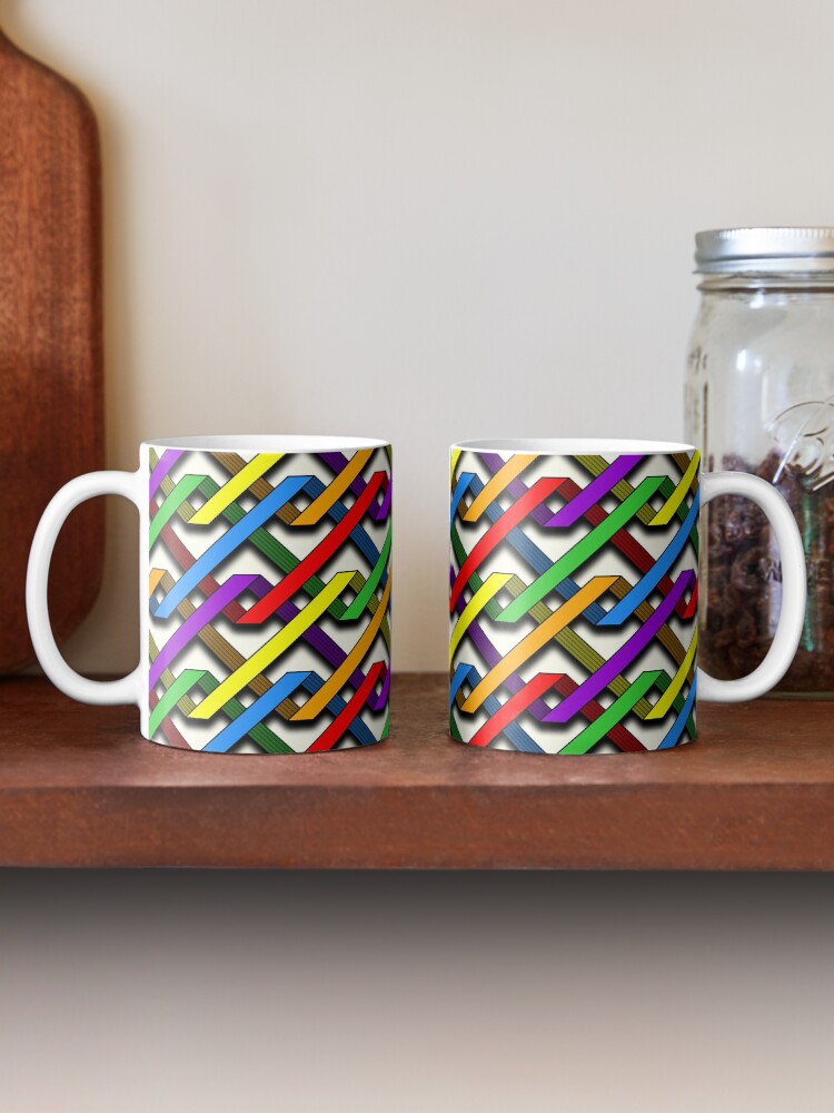 Thumbnail 2 of 6, Coffee Mug, Pride Tangles designed and sold by MathenaArt.