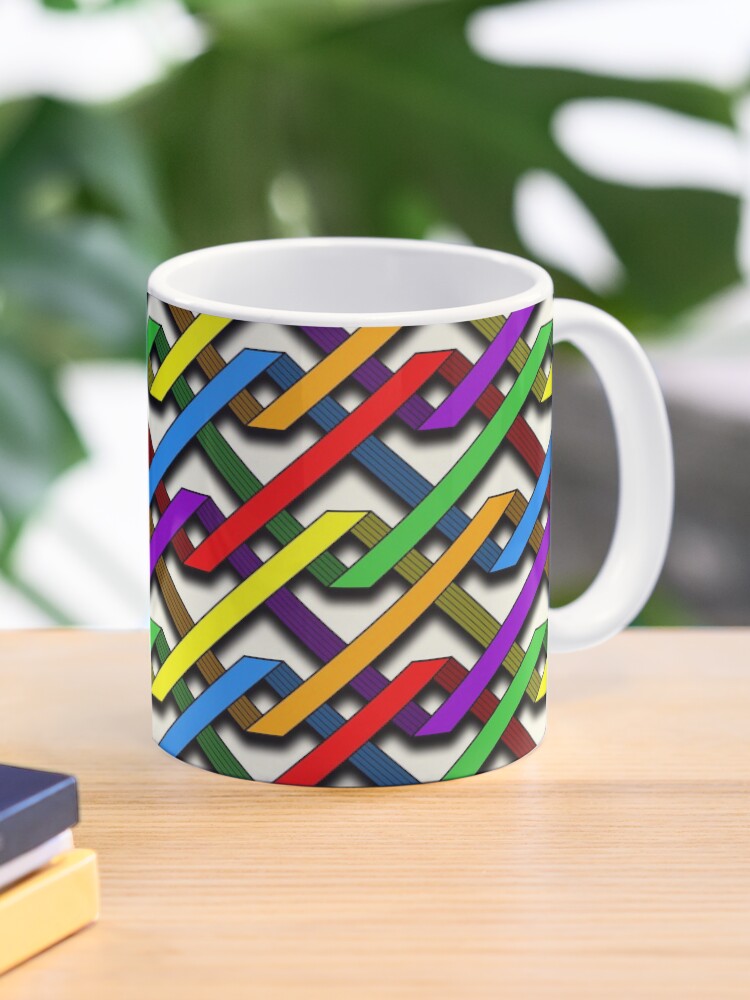 Thumbnail 1 of 6, Coffee Mug, Pride Tangles designed and sold by MathenaArt.