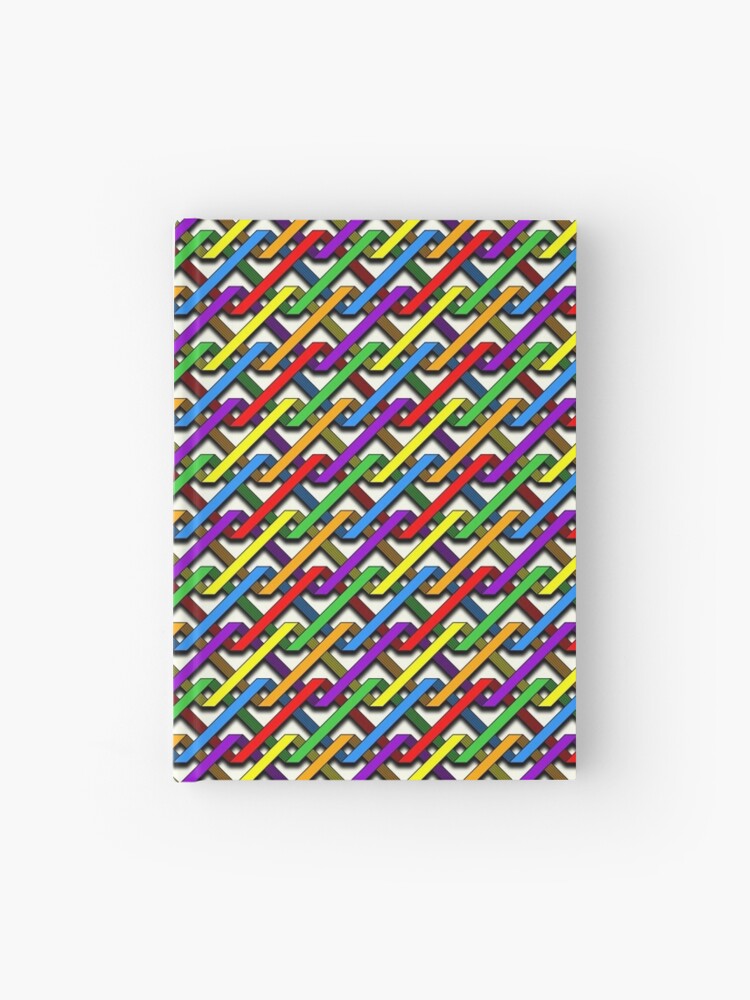 Thumbnail 1 of 3, Journal, Pride Tangles designed and sold by MathenaArt.