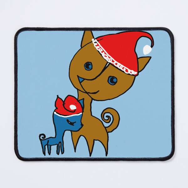 Item preview, Chihuahuas Wearing Santa Hats designed and sold by Kim H Ritter.