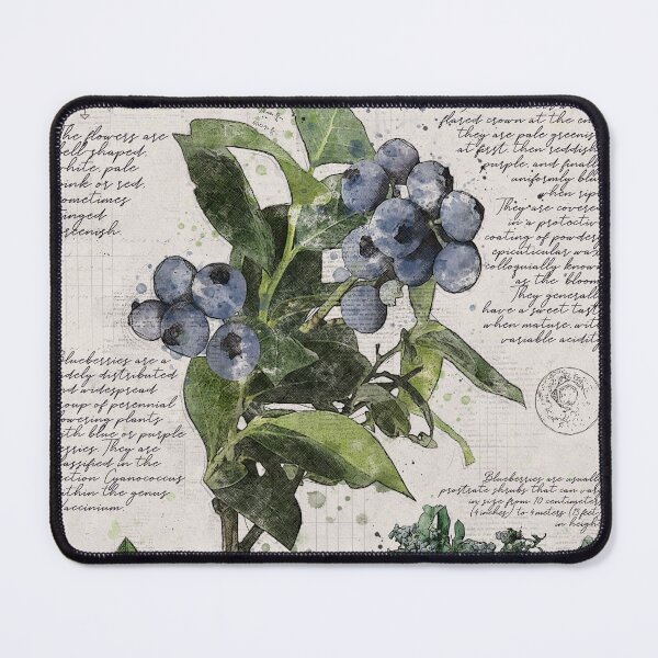 Item preview, Blueberry Vintage Botanical Poster designed and sold by Elvenwings.