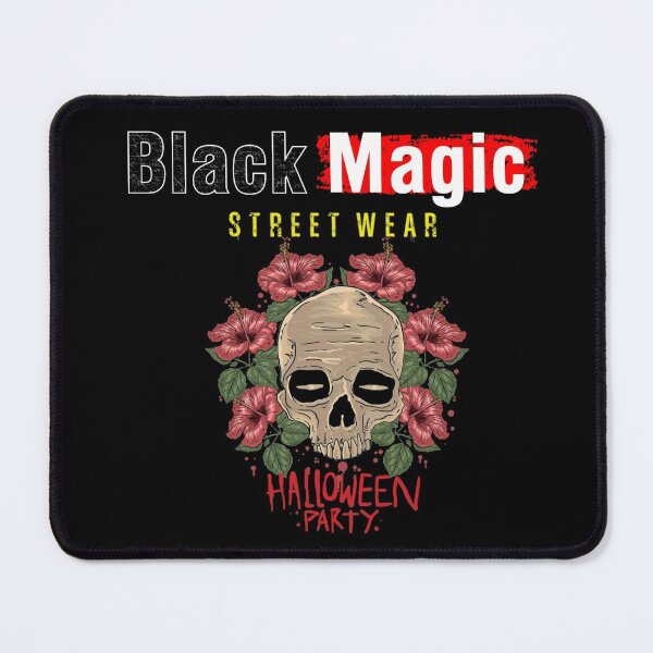 Item preview, Black Magic Street Wear Halloween Party Skull And Flowers designed and sold by darknessjeff86.