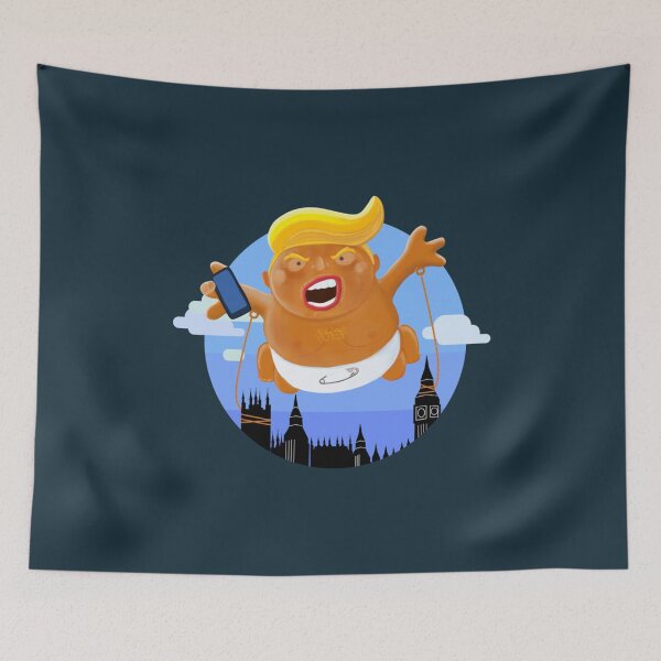 Item preview, Trump Big Graphic Inflatable Baby Blimp Balloon designed and sold by DucLuong.