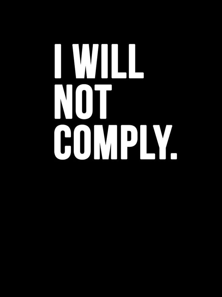 Thumbnail 4 of 4, iPhone Case, I Will Not Comply designed and sold by faithandliberty.