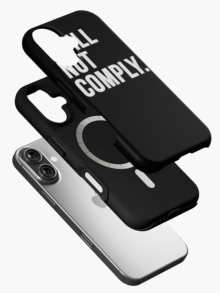Thumbnail 2 of 4, iPhone Case, I Will Not Comply designed and sold by faithandliberty.