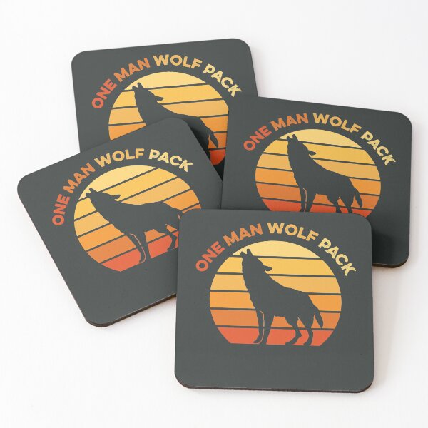 Item preview, One Man Wolf Pack Funny Meme Wild Wolves Wildlife Wilderness designed and sold by gkao.