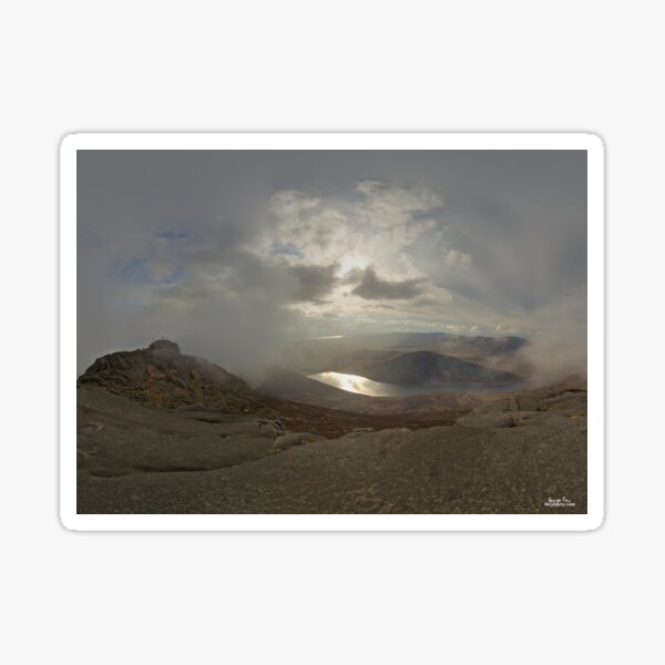 Panoramic View from Slieve Binnian Sticker