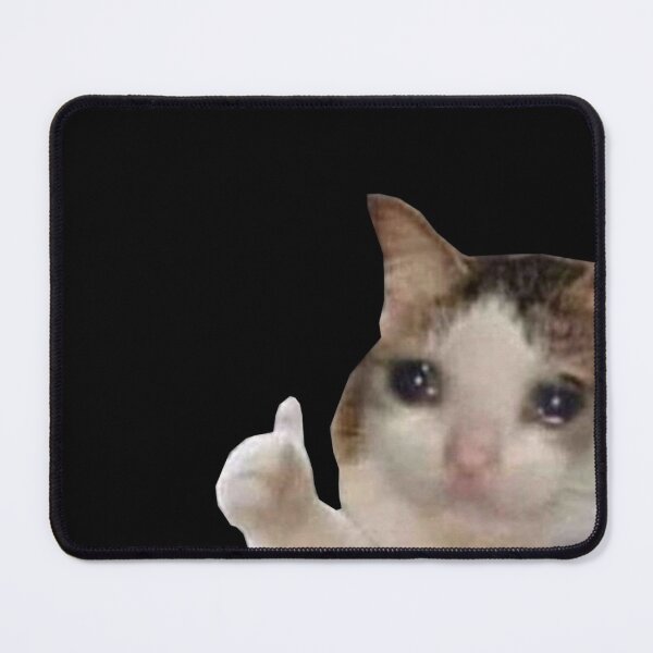 Item preview, Crying Cat Thumbs Up designed and sold by kawaiicrossing.