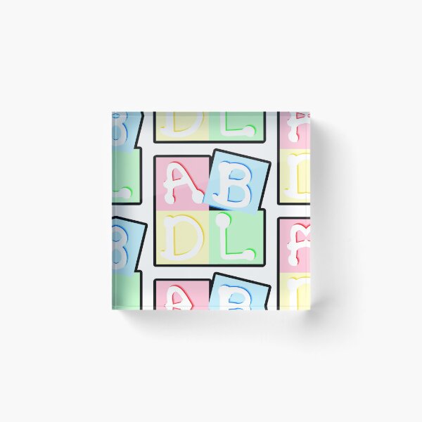 Item preview, ABDL Block Primary designed and sold by PaddedLittleBoy.