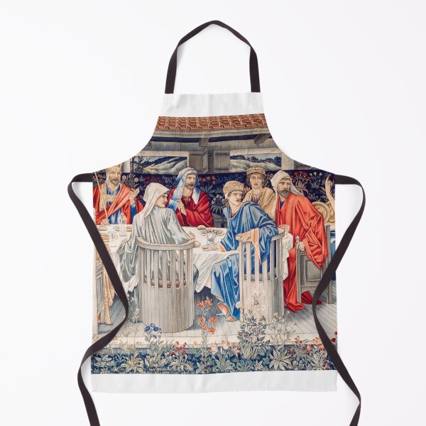 Item preview, Quest for the Holy Grail Tapestries - Knights of the Round Table Summoned to the Quest by the Strange Damsel (1898-1899) by William Morris, Edward Burne-Jones and John Henry Dearle designed and sold by amrmab.
