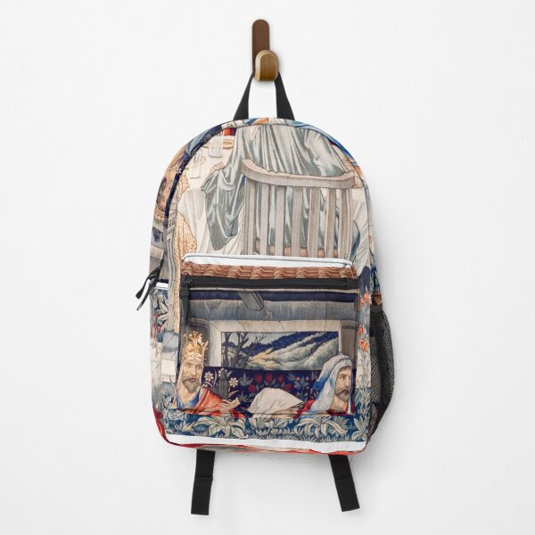 Item preview, Quest for the Holy Grail Tapestries - Knights of the Round Table Summoned to the Quest by the Strange Damsel (1898-1899) by William Morris, Edward Burne-Jones and John Henry Dearle designed and sold by amrmab.