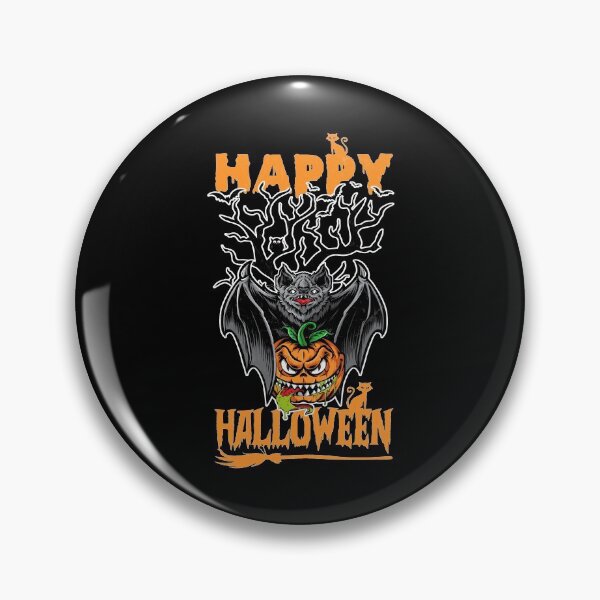 Item preview, Happy Halloween Pumpkin And Bat designed and sold by thecooltable.