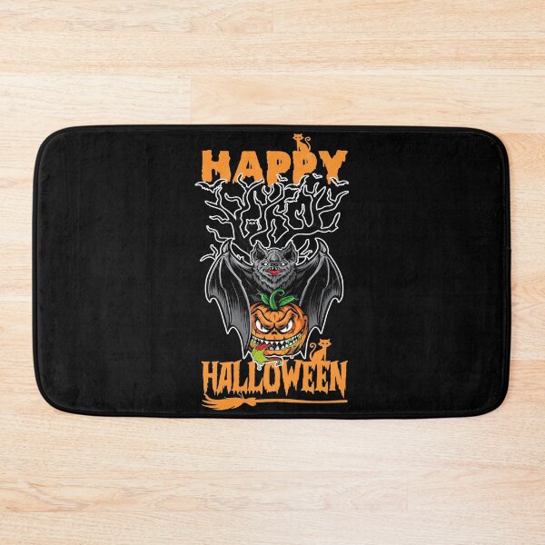 Item preview, Happy Halloween Pumpkin And Bat designed and sold by thecooltable.