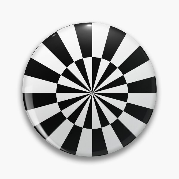 Item preview, Black and White Circular Checkers designed and sold by Stronskyj23.