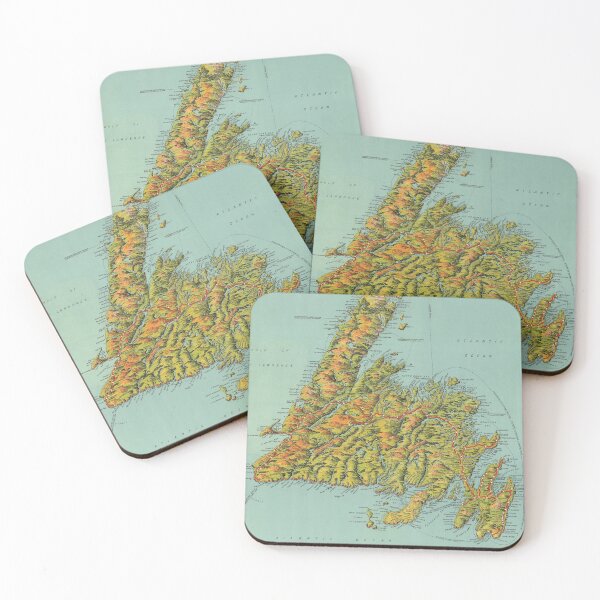 Item preview, 1960 Vintage Map of Newfoundland designed and sold by Gin  Neko.