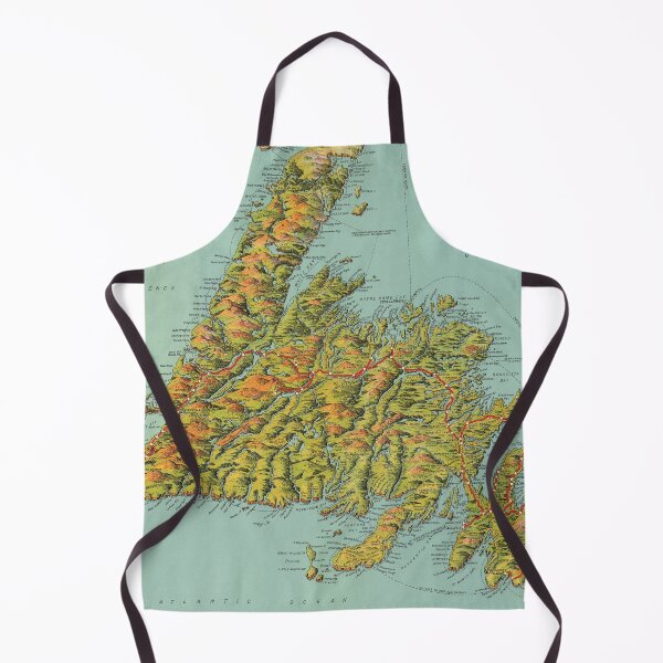 Item preview, 1960 Vintage Map of Newfoundland designed and sold by Gin  Neko.