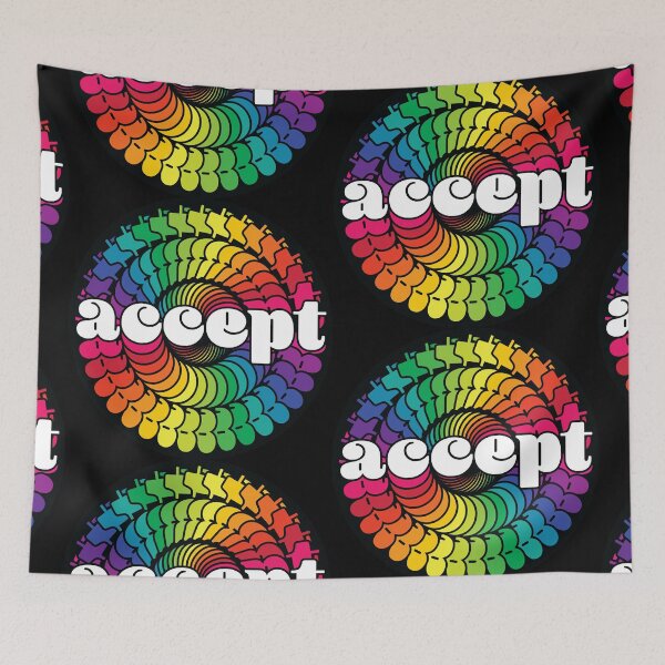 Item preview, Accept everyone's wonderful colorful differences  designed and sold by garzonetto.