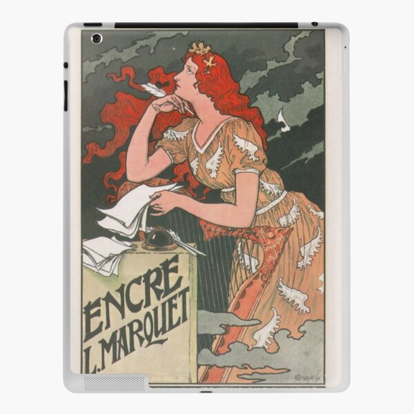 Marquet Ink Vintage French Art Nouveau Poster iPad Skin