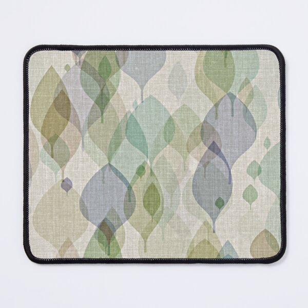 Item preview, Chic Ochre Green Violet Teal Brown Leaves Art Pattern designed and sold by LC Graphic Design Studio.