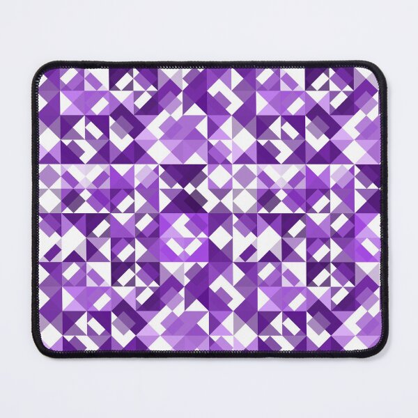 Item preview, Ultra Violet Purple White Polygon Art Pattern designed and sold by LC Graphic Design Studio.