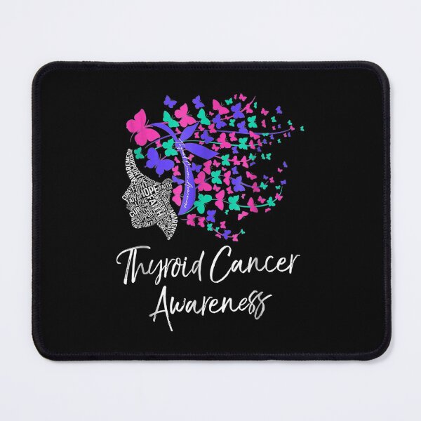 Item preview, Lady With Butterfly Hair Thyroid Cancer Awareness  designed and sold by ThyroidFighter.