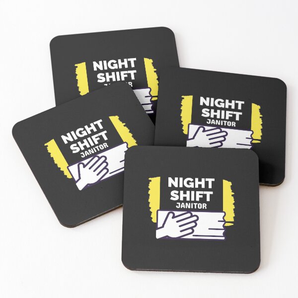 Item preview, Night Shift Janitor Custodian Gift Cleaning Crew designed and sold by BestCoolStuff.