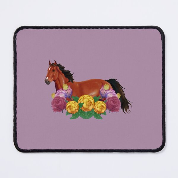 Item preview, Mustang horse floral Rose designed and sold by XAmountOfWords.
